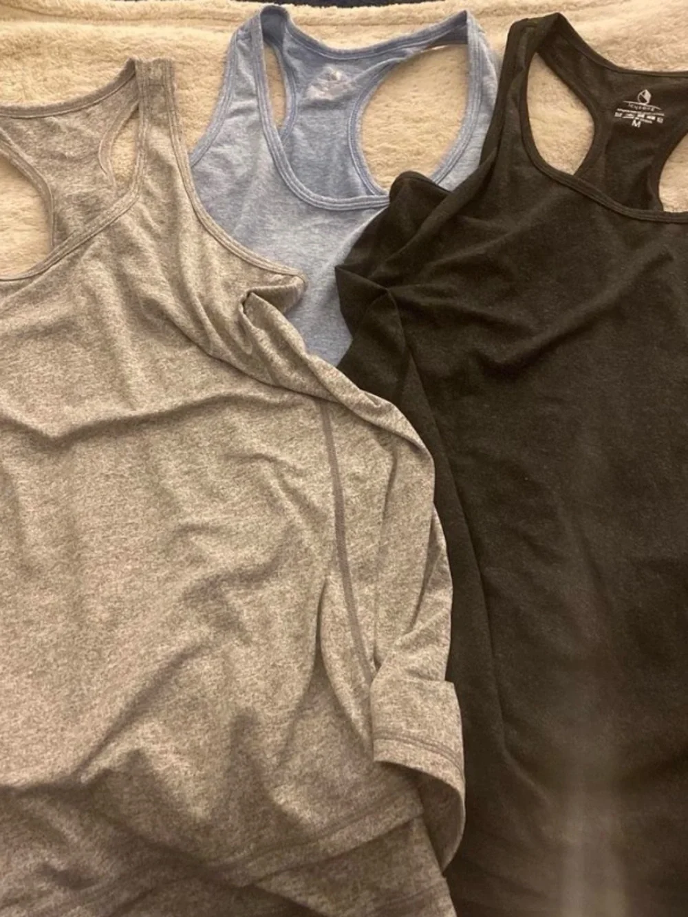 Mixed Casual Tank & Tee Bundle - Blue, Gray, Black